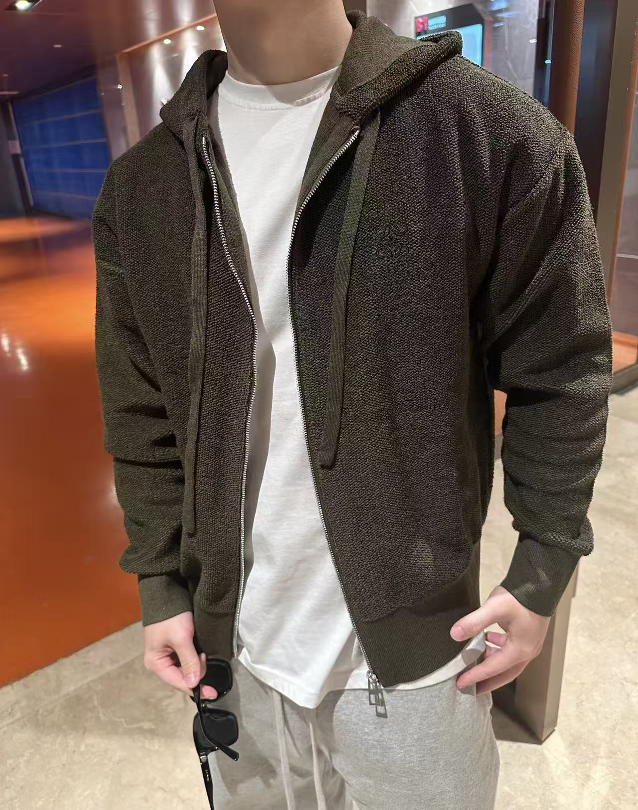 LOEWE 로에베 아나그램 후드 집업 재킷 의류