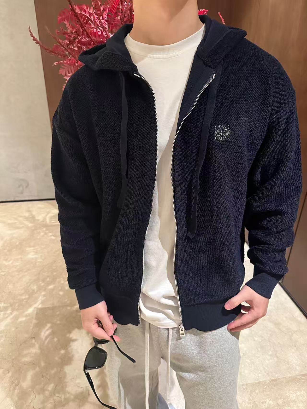 LOEWE 로에베 아나그램 후드 집업 재킷 의류