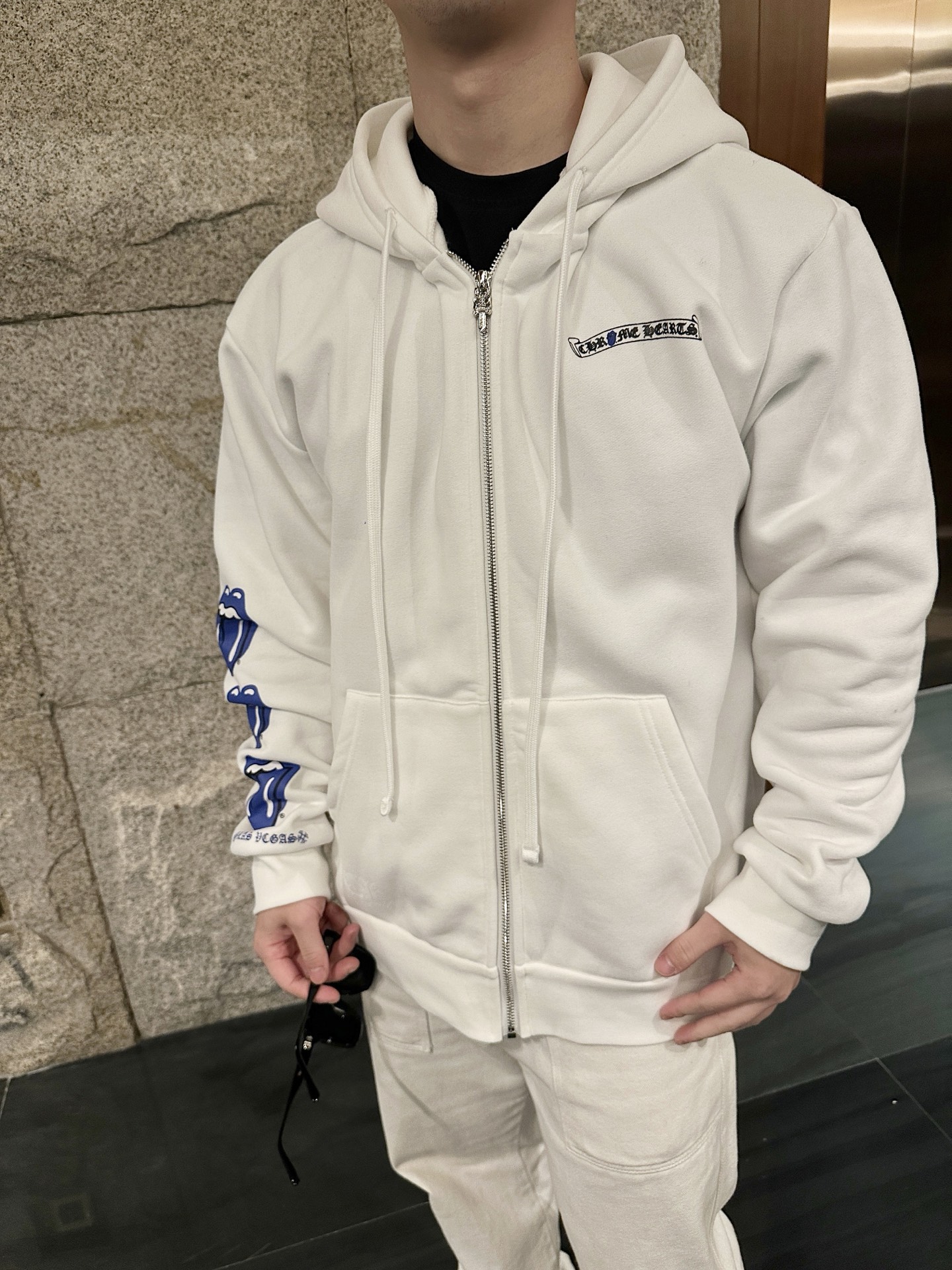 CHROME HEARTS CH 크롬하츠 프린트 후드 집업 재킷 의류