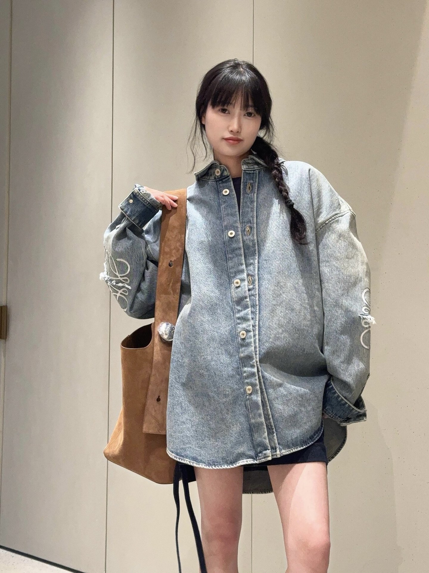 LOEWE 로에베 레이저 번아웃 데님 자켓 재킷 의류