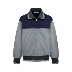 MIUMIU 미우미우 실켓 울 자수 집업 자켓 재킷 의류