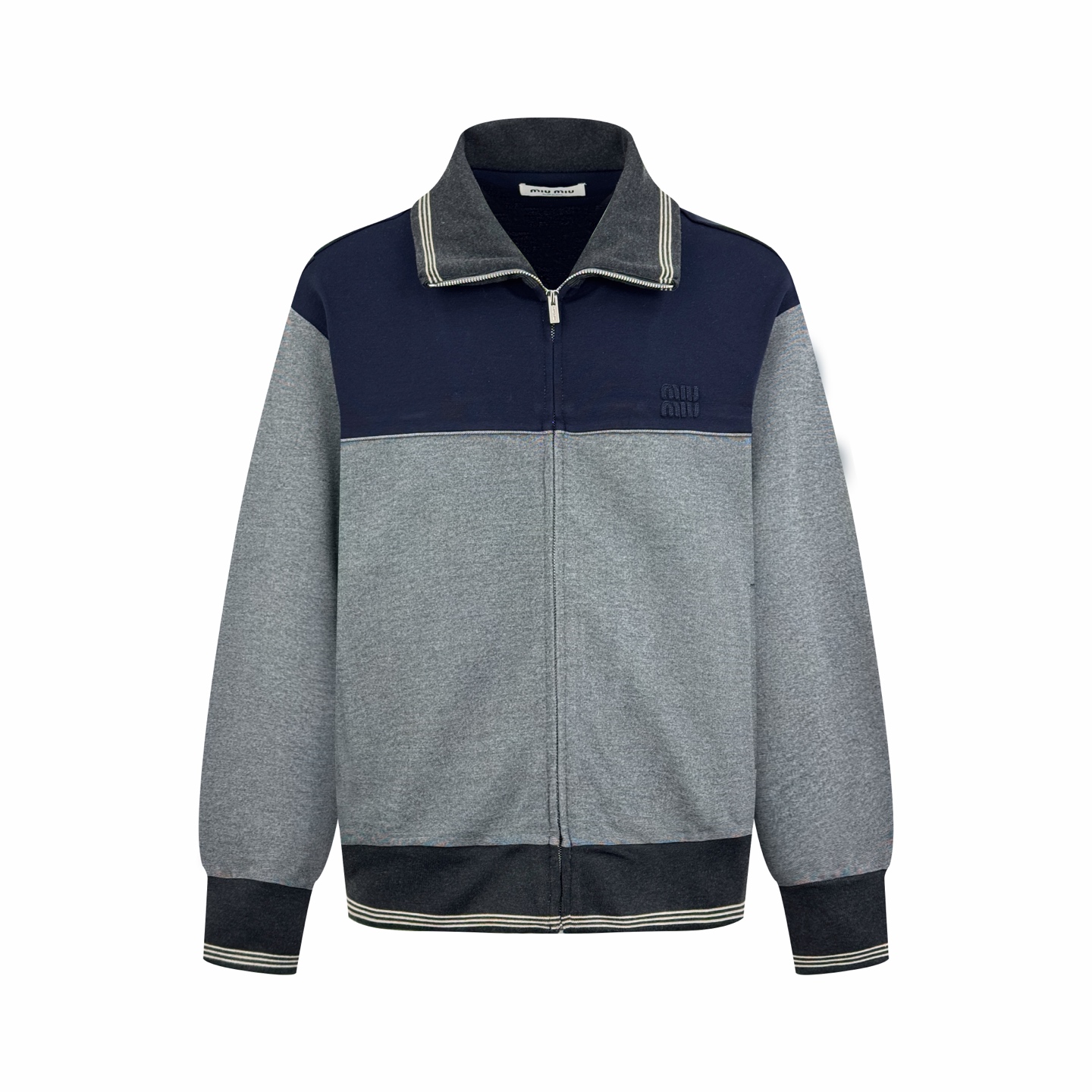 MIUMIU 미우미우 실켓 울 자수 집업 자켓 재킷 의류