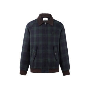 MIUMIU 미우미우 배색 체크 트윌 자켓 재킷 의류