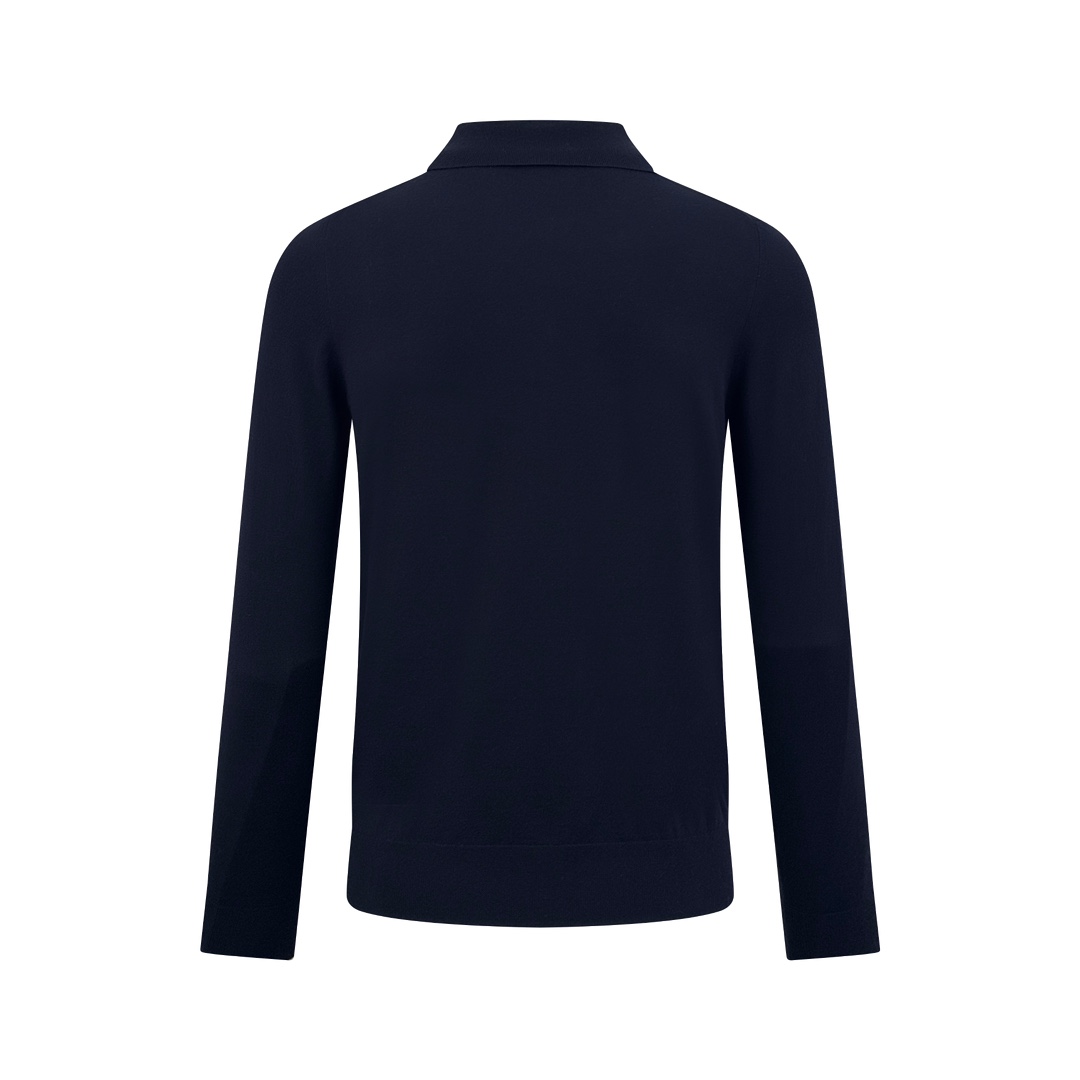 PRADA 프라다 자수 하프 집업 긴팔 폴로 카라 티셔츠 의류