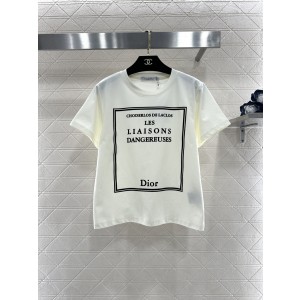 Dior CD 디올 라운드 로고 반팔 티셔츠 의류