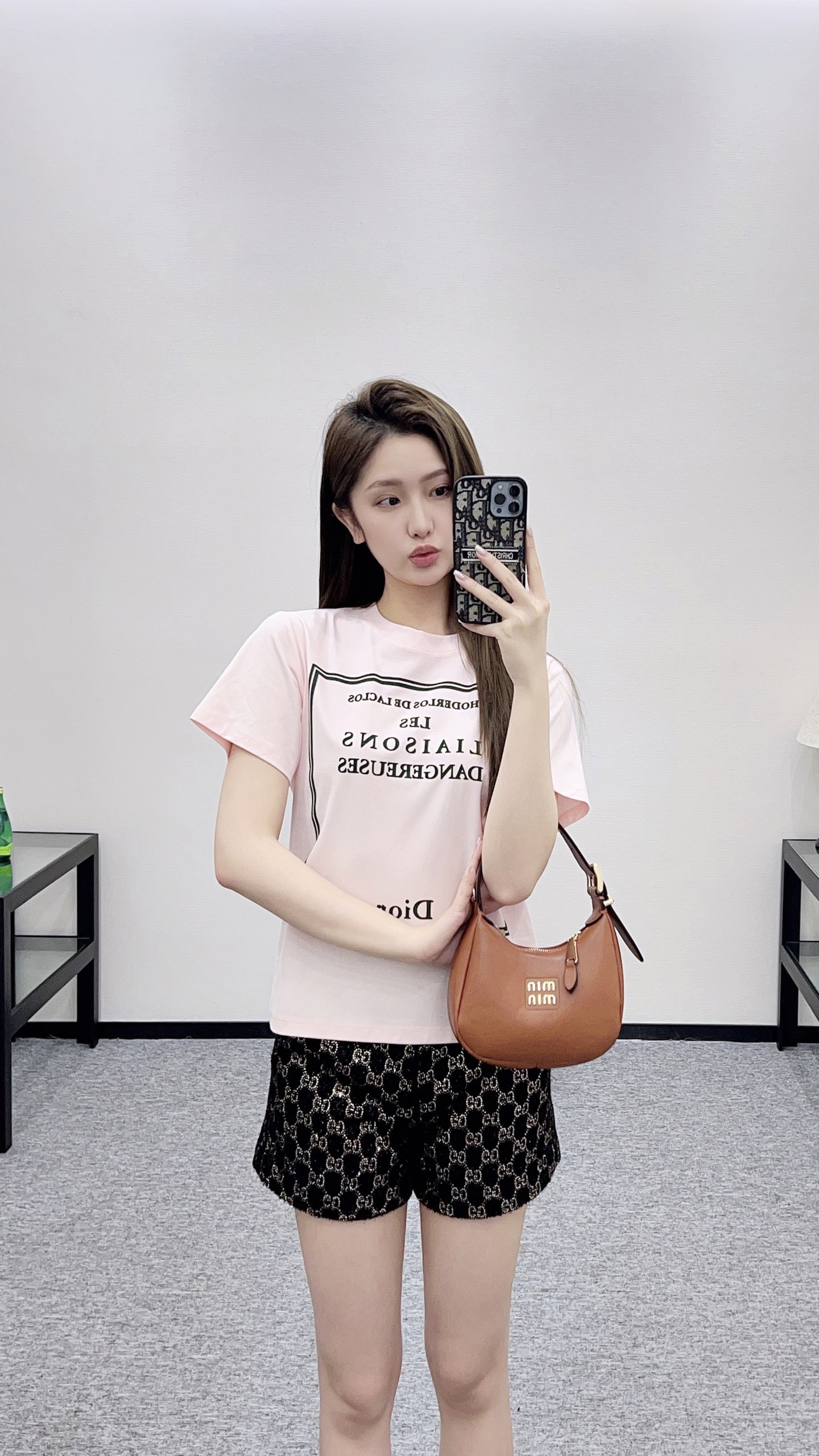 Dior CD 디올 라운드 로고 반팔 티셔츠 의류