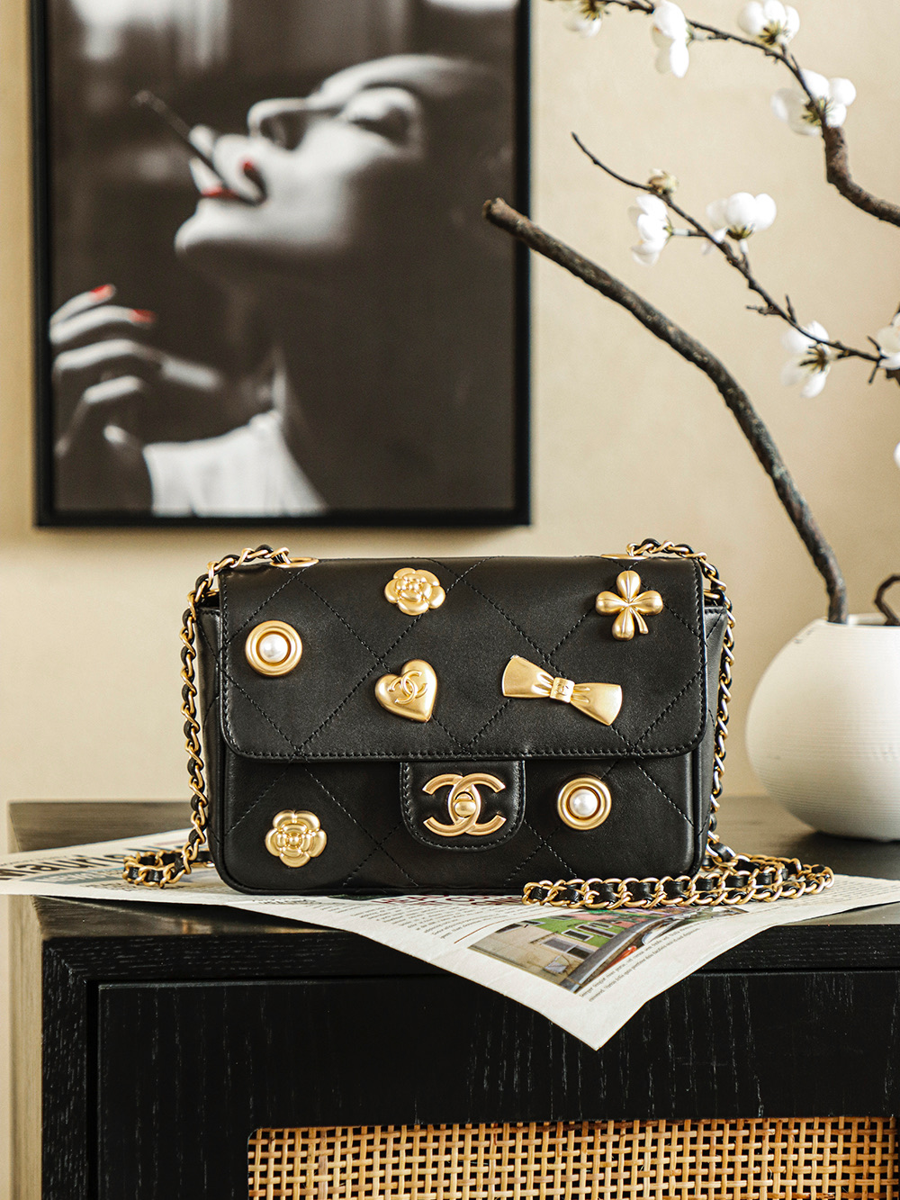 Chanel 25K Badge CF Bag (샤넬 25K 배지 클래식 플랩백) 숄더백 가방