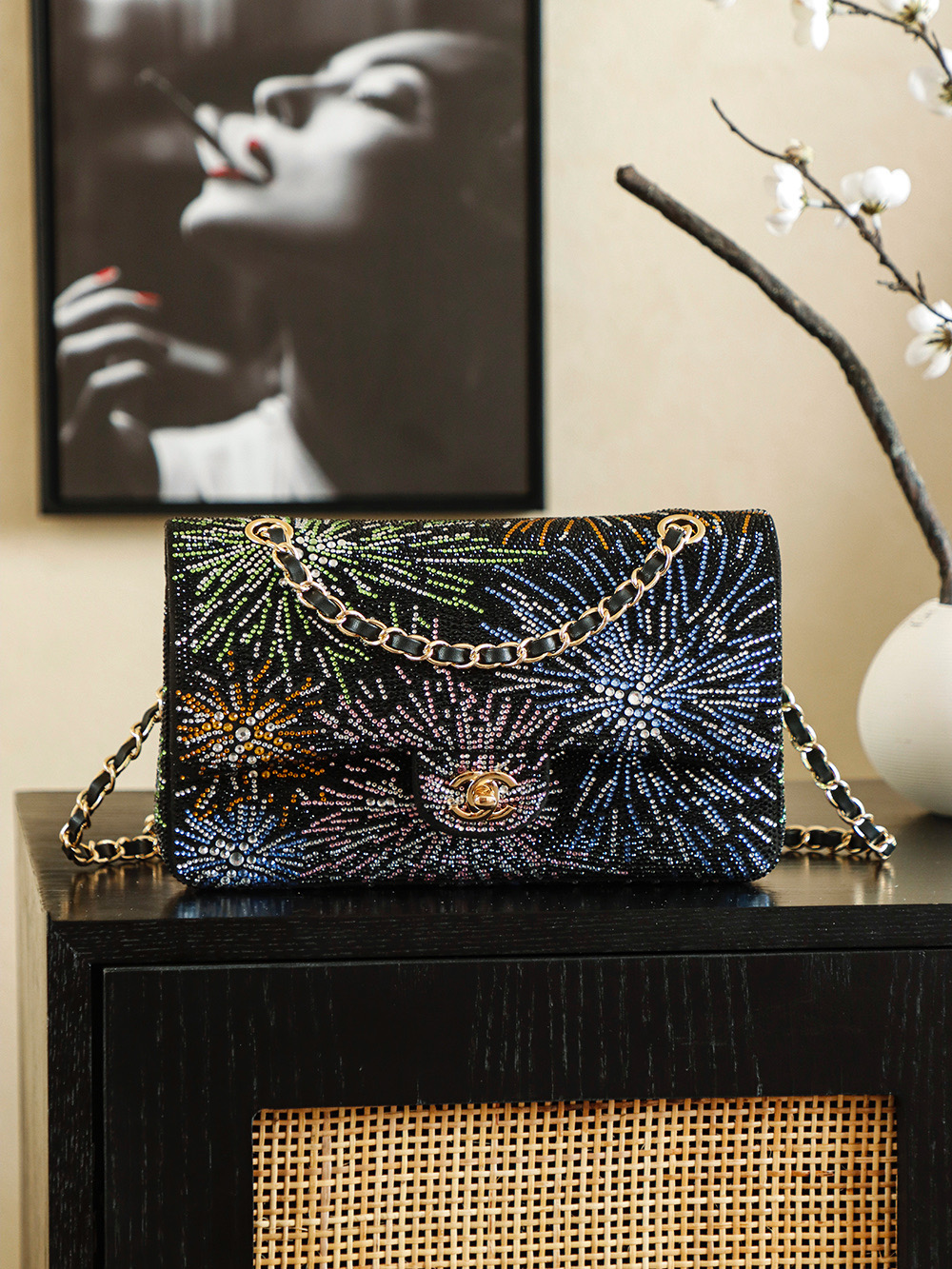 Chanel 25N 샤넬 크리스털 스파클링(Fireworks) CF백 가방(라지)