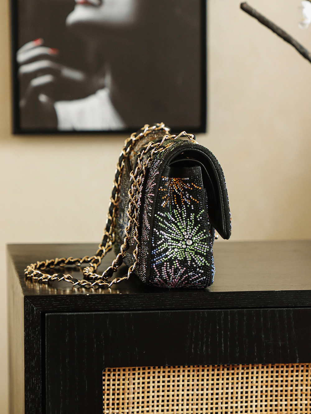 Chanel 25N 샤넬 크리스털 스파클링(Fireworks) CF백 가방(라지)