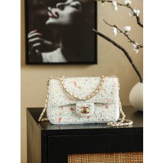 Chanel 샤넬 26C 트위드 시퀸 시리즈 - CF 스몰 숄더백 가방