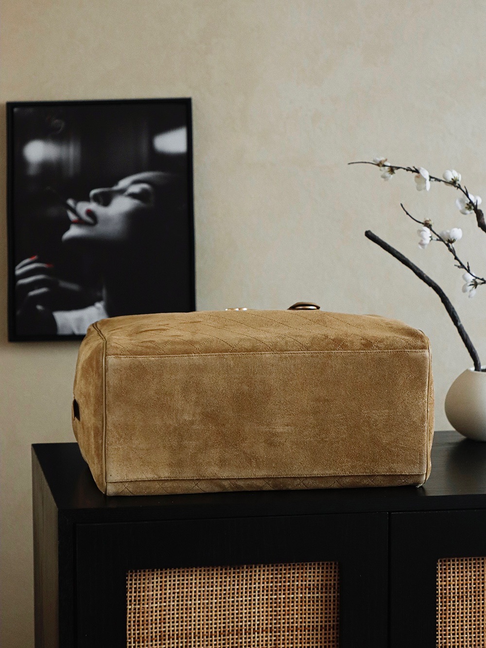 Chnael 샤넬 스웨이드 보스턴백 가방