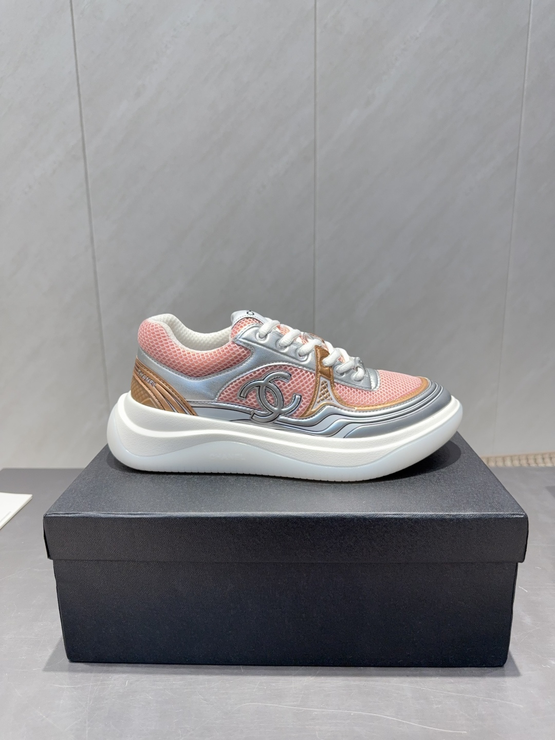 Chanel 샤넬 컬러배색 플랫폼 스니커즈 신발