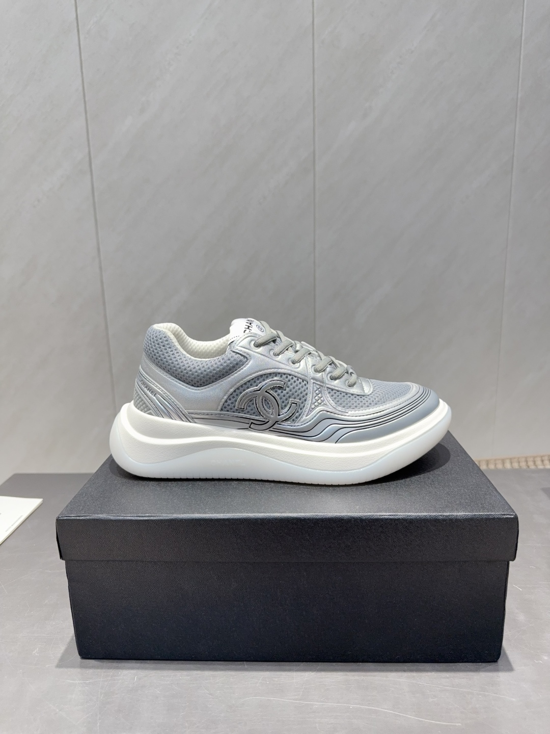 Chanel 샤넬 컬러배색 플랫폼 스니커즈 신발