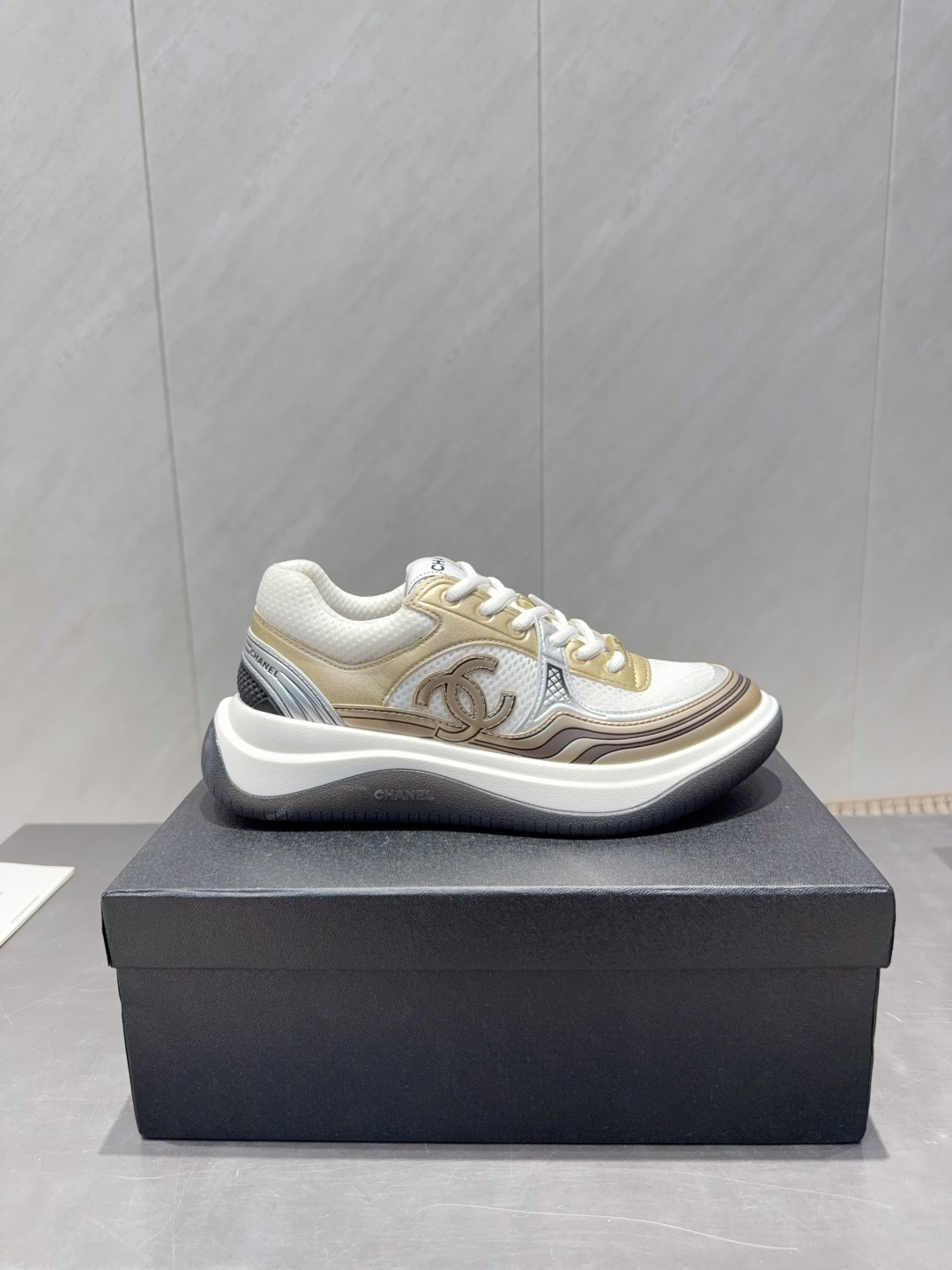 Chanel 샤넬 컬러배색 플랫폼 스니커즈 신발