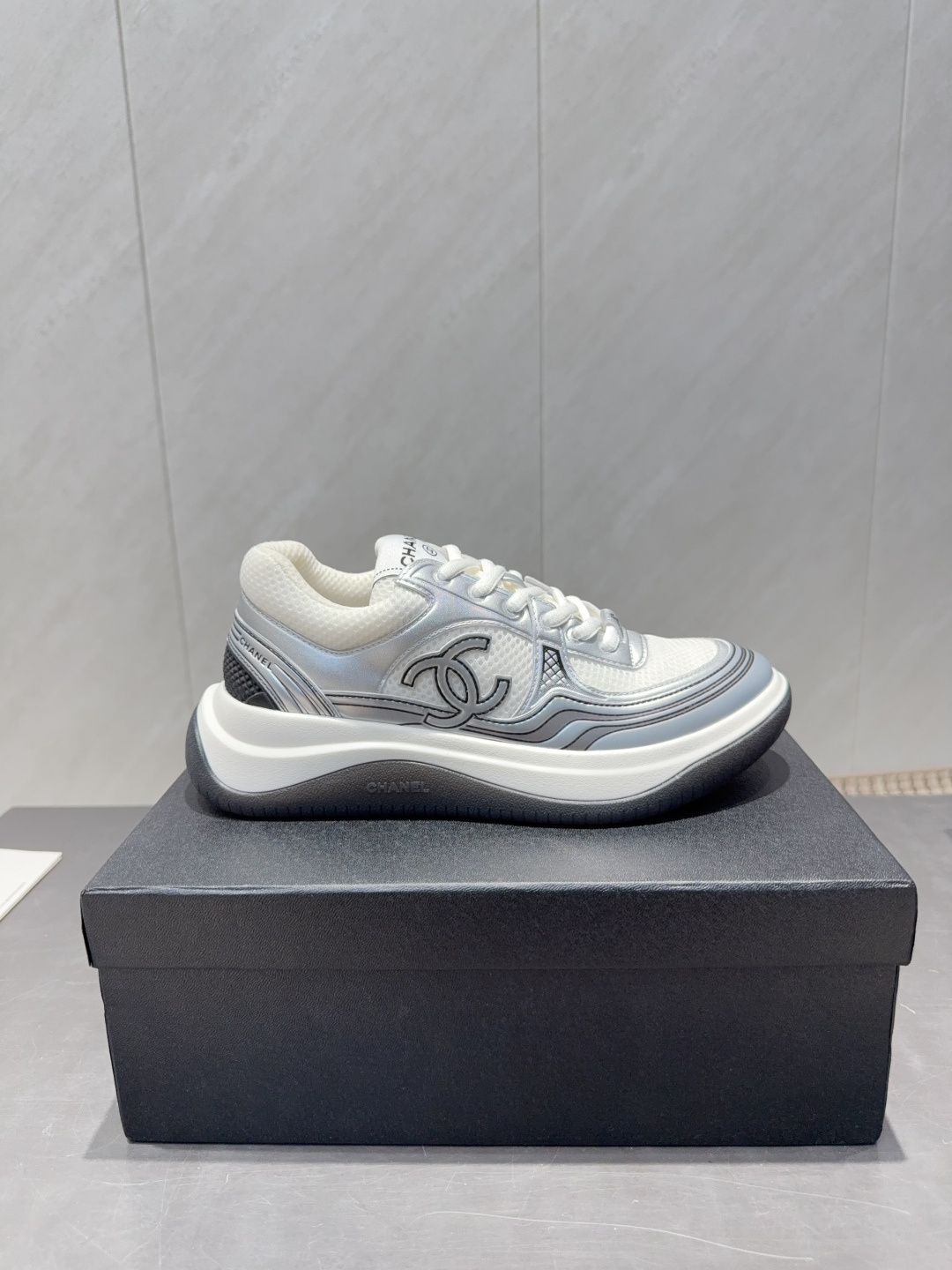 Chanel 샤넬 컬러배색 플랫폼 스니커즈 신발