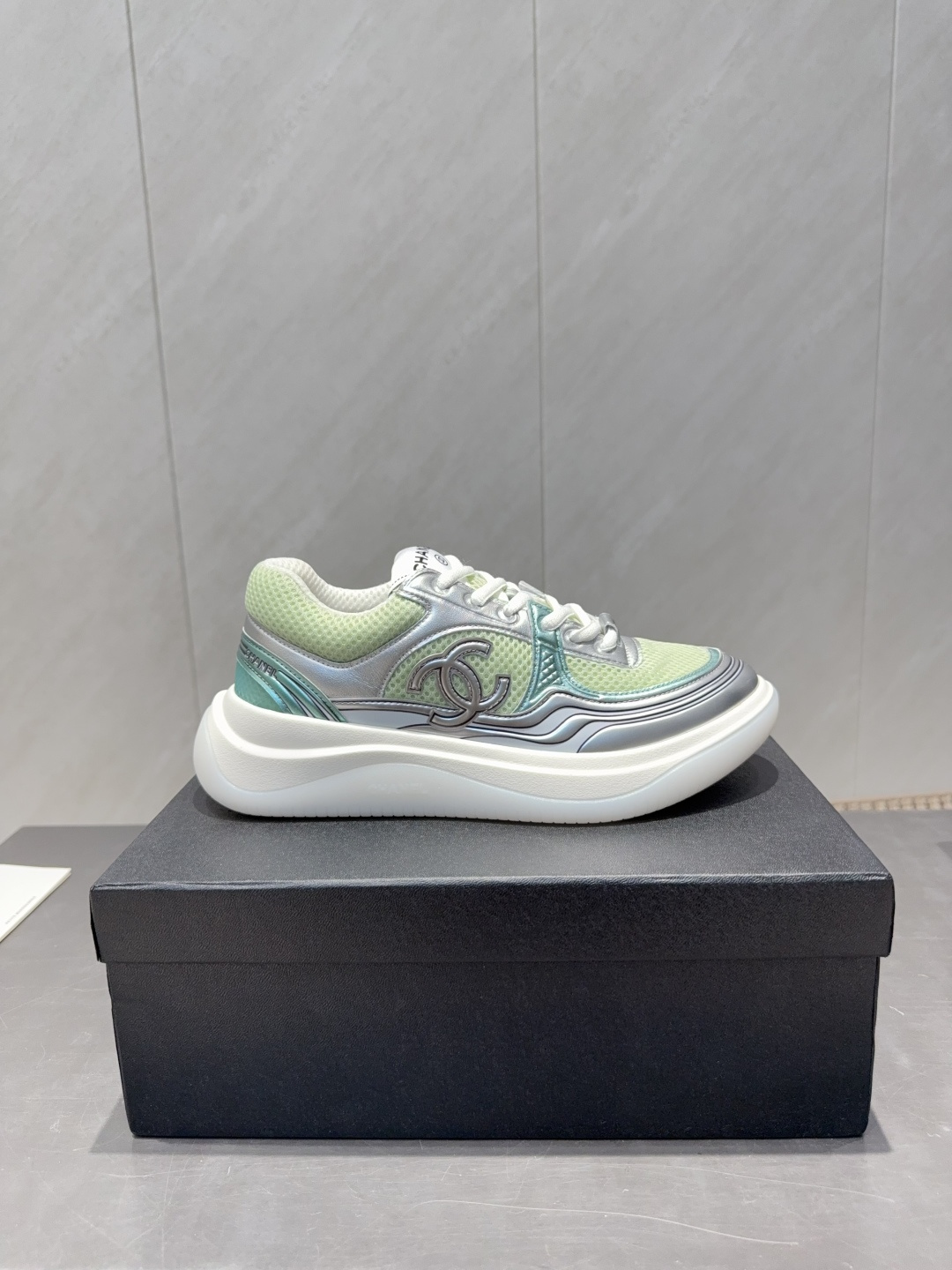 Chanel 샤넬 컬러배색 플랫폼 스니커즈 신발