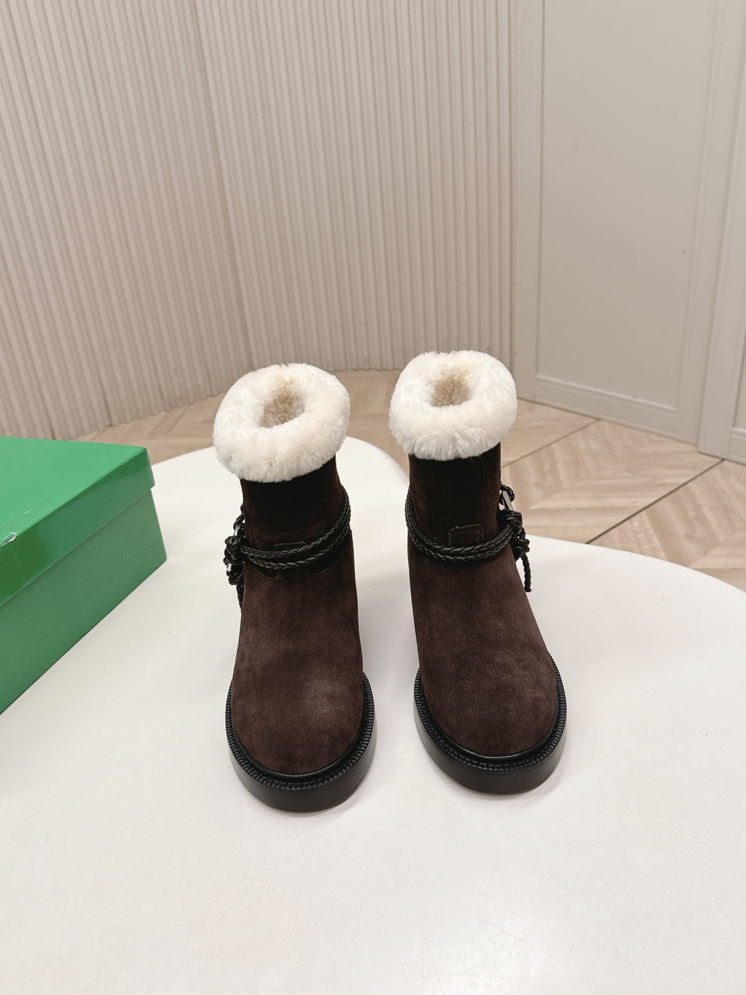 Bottega Veneta BV 보테가 베네타 매듭 양털 첼시 부츠 신발