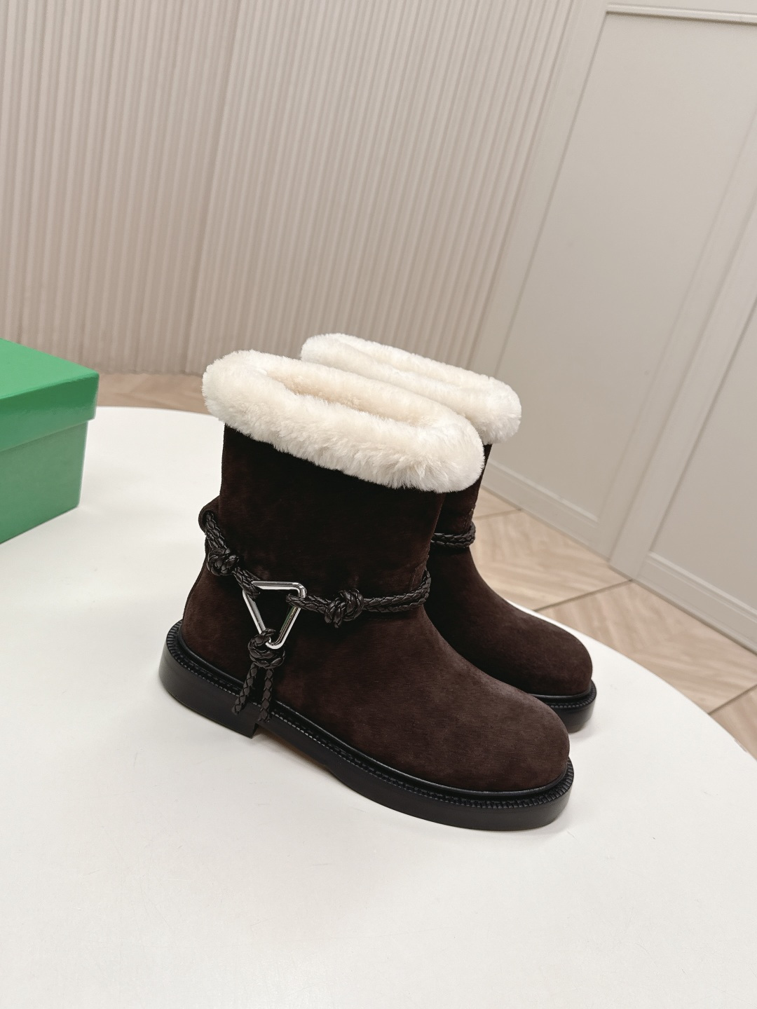 Bottega Veneta BV 보테가 베네타 매듭 양털 첼시 부츠 신발