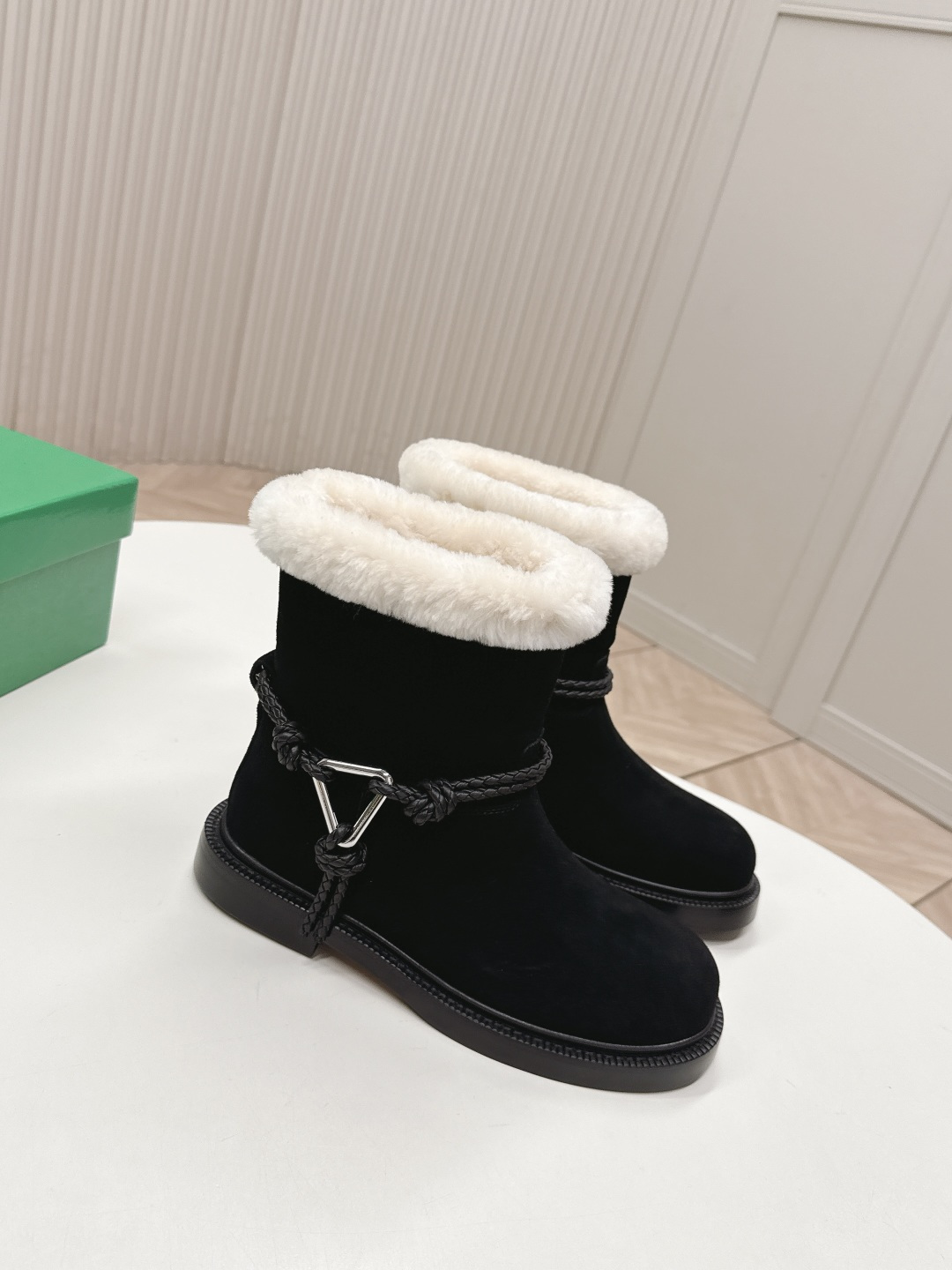 Bottega Veneta BV 보테가 베네타 매듭 양털 첼시 부츠 신발