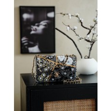 Chanel 샤넬 25A 메티에 다르(공방) 시리즈 - 자수 시퀸 CF백 숄더백 가방