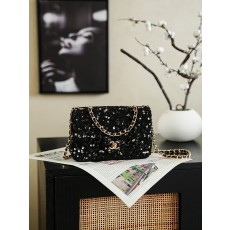 Chanel 26c 샤넬 트위드 시퀸 CF 플랩백 숄더백 가방