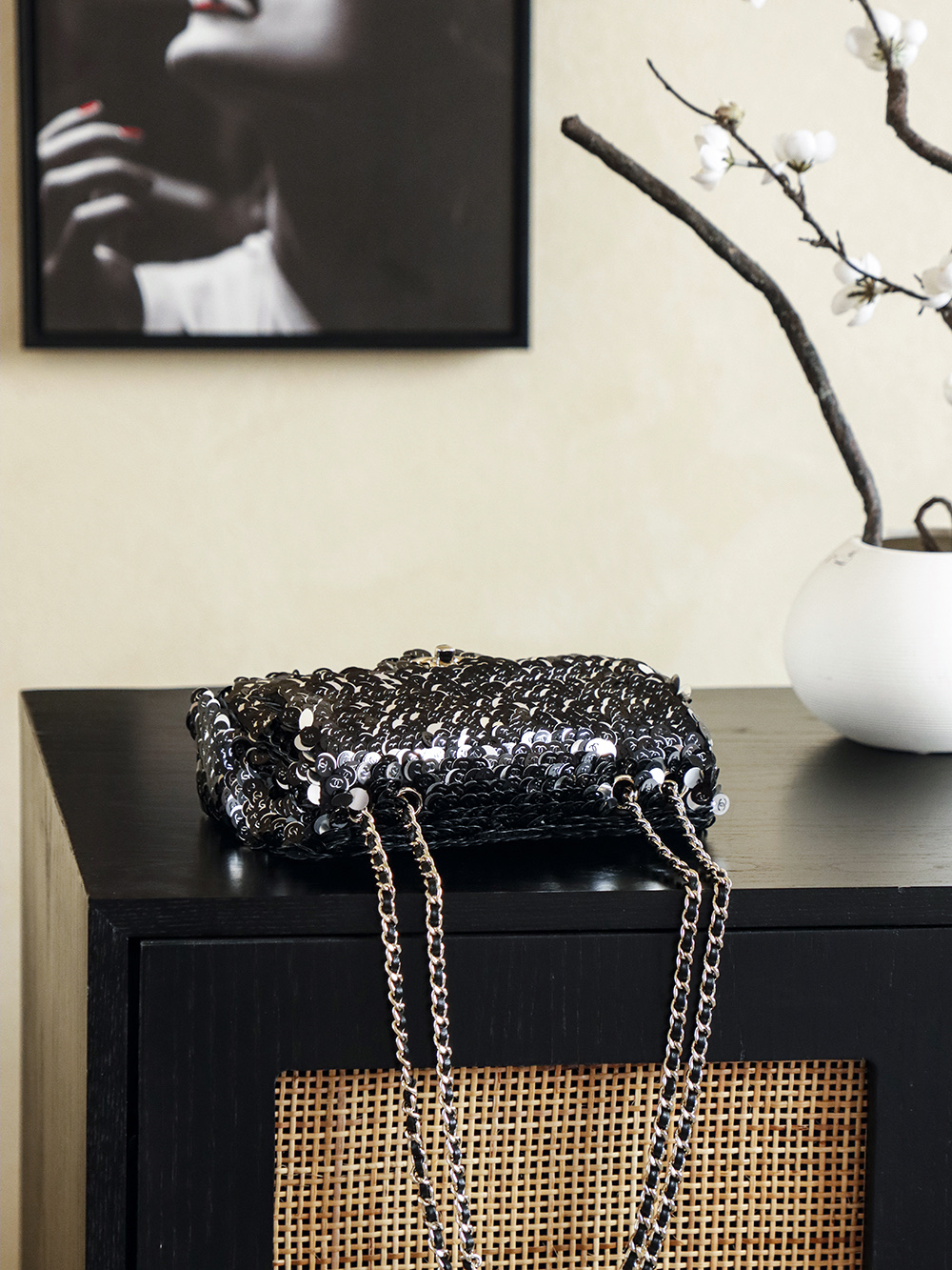 Chanel 26c 샤넬 시퀸 자수 리미티드 CF백 숄더백 가방