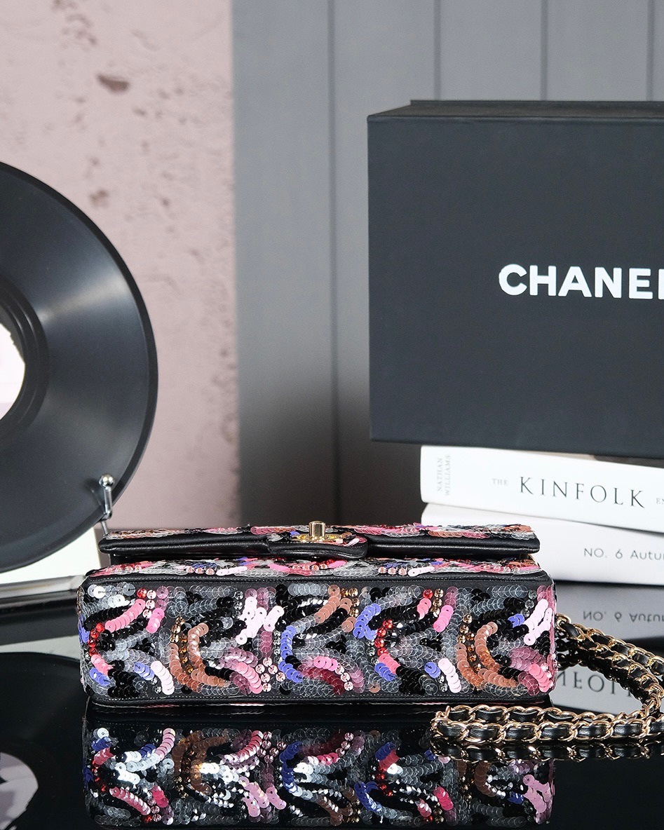 Chanel 샤넬 24s 레인보우 시퀸 CF백 숄더백 가방