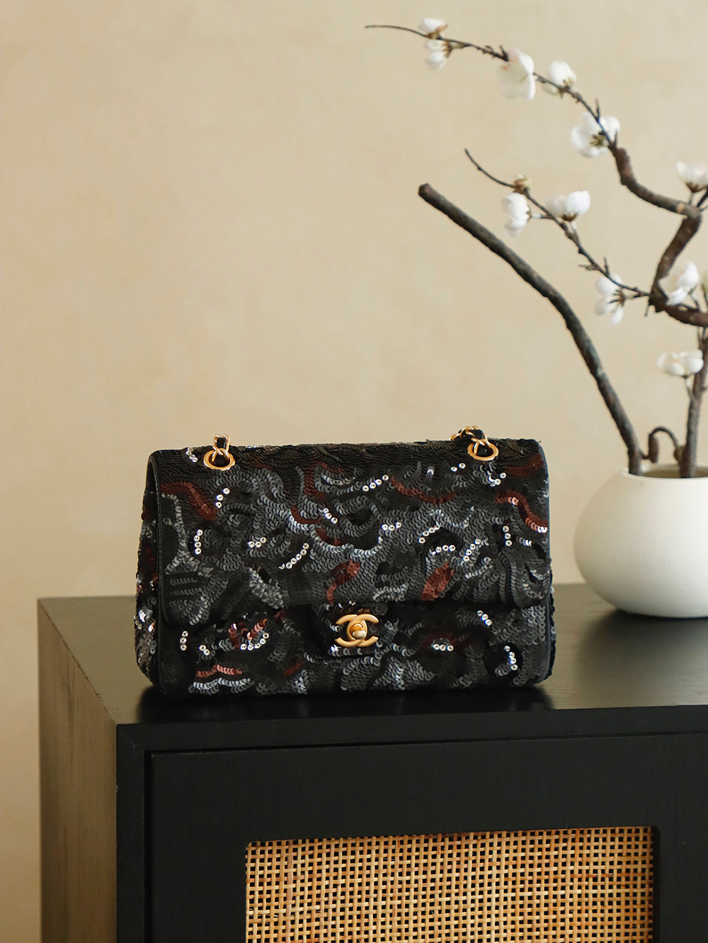 Chanel 샤넬 24s 레인보우 시퀸 CF백 숄더백 가방