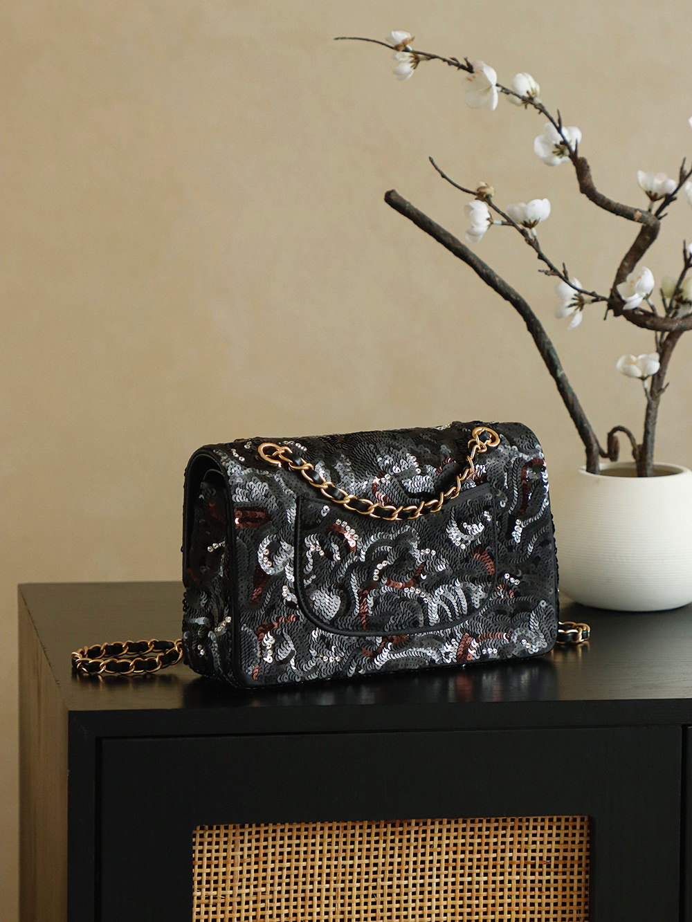 Chanel 샤넬 24s 레인보우 시퀸 CF백 숄더백 가방