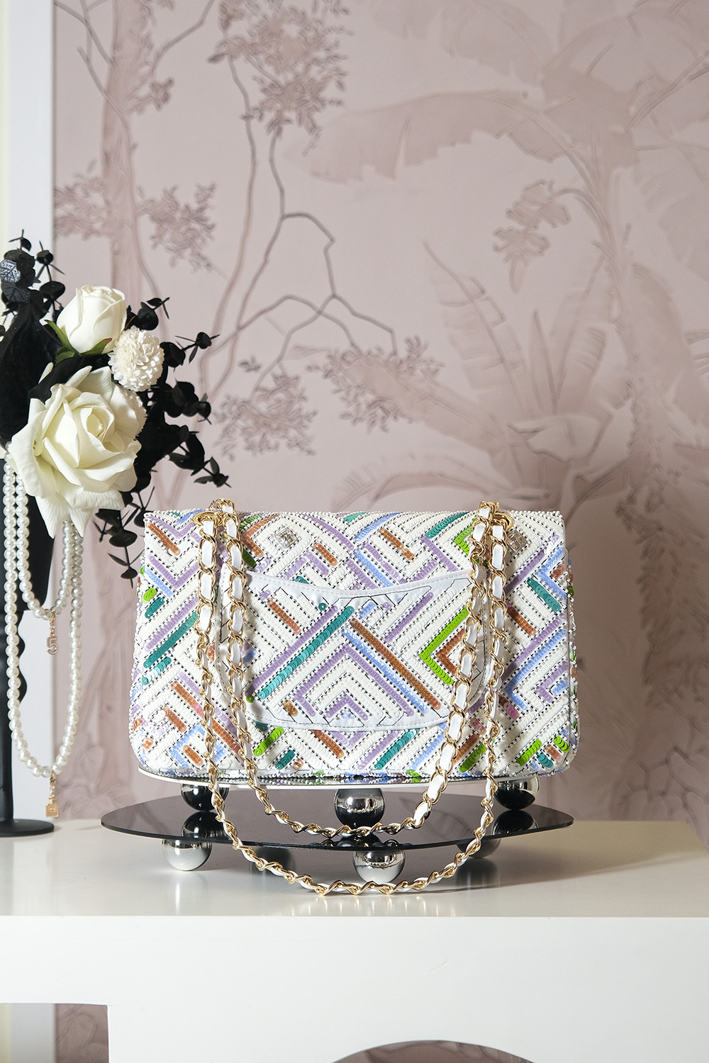 Chanel 24A 샤넬 메티에 다르(공방) 중공 시퀸 CF백 숄더백 가방