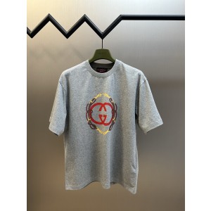 Gucci 구찌 고삐 프린트 크루넥 반팔 티셔츠 의류