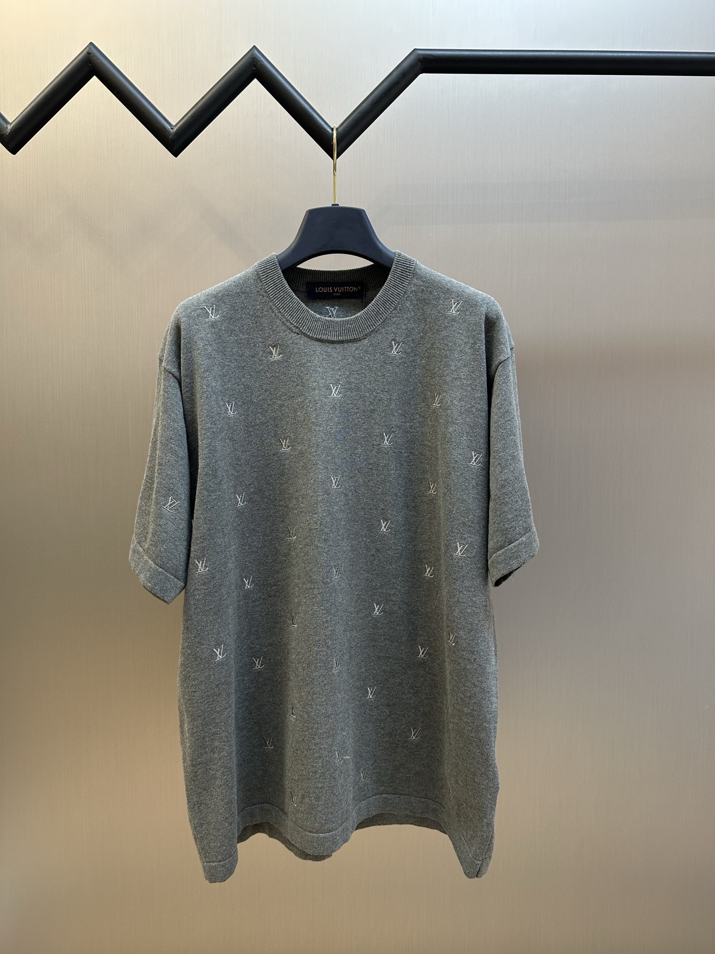 LV 루이비통 스몰 자수 니트 반팔 티셔츠 의류