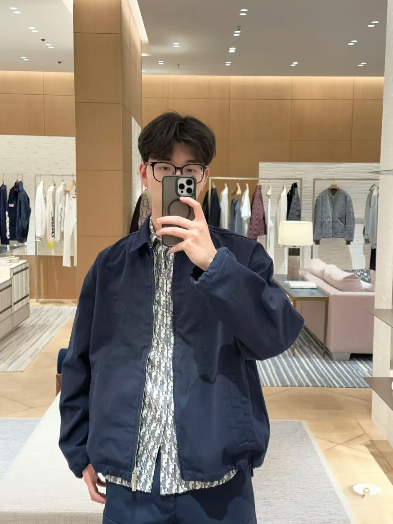 Dior CD 디올 자수 카라 자켓 재킷 (해링턴 스타일) 의류