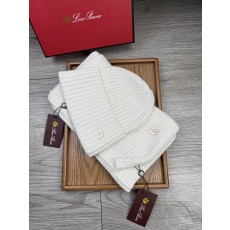 Loro Piana 로로피아나 울 & 토끼털 모자·목도리 세트