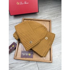Loro Piana 로로피아나 울 & 토끼털 모자·목도리 세트
