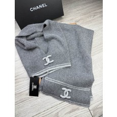 Chanel 샤넬 울 & 토끼털 모자·목도리 세트