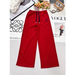 Dior CD 디올 레터링 자수 와이드 트레이닝 팬츠 바지 의류