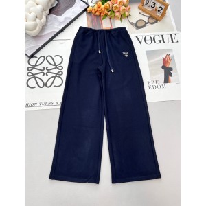 Dior CD 디올 레터링 자수 와이드 트레이닝 팬츠 바지 의류