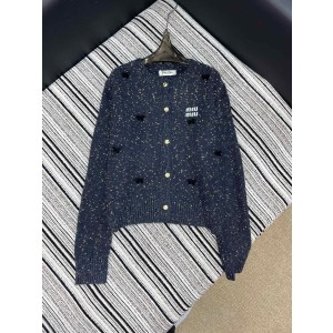 miumiu 미우미우 리본 글리터 니트 가디건 의류