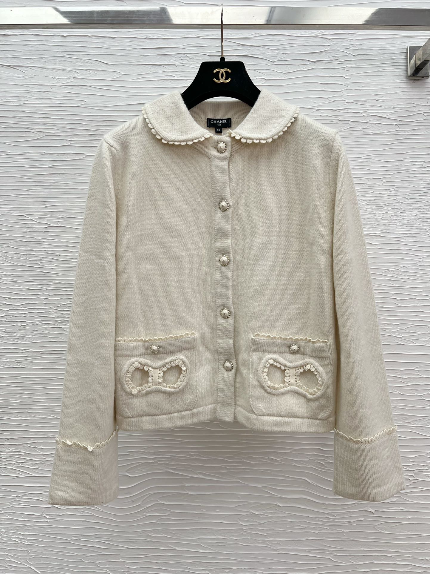 Chanel 샤넬 25N 베이비 돌 카라 가디건 의류