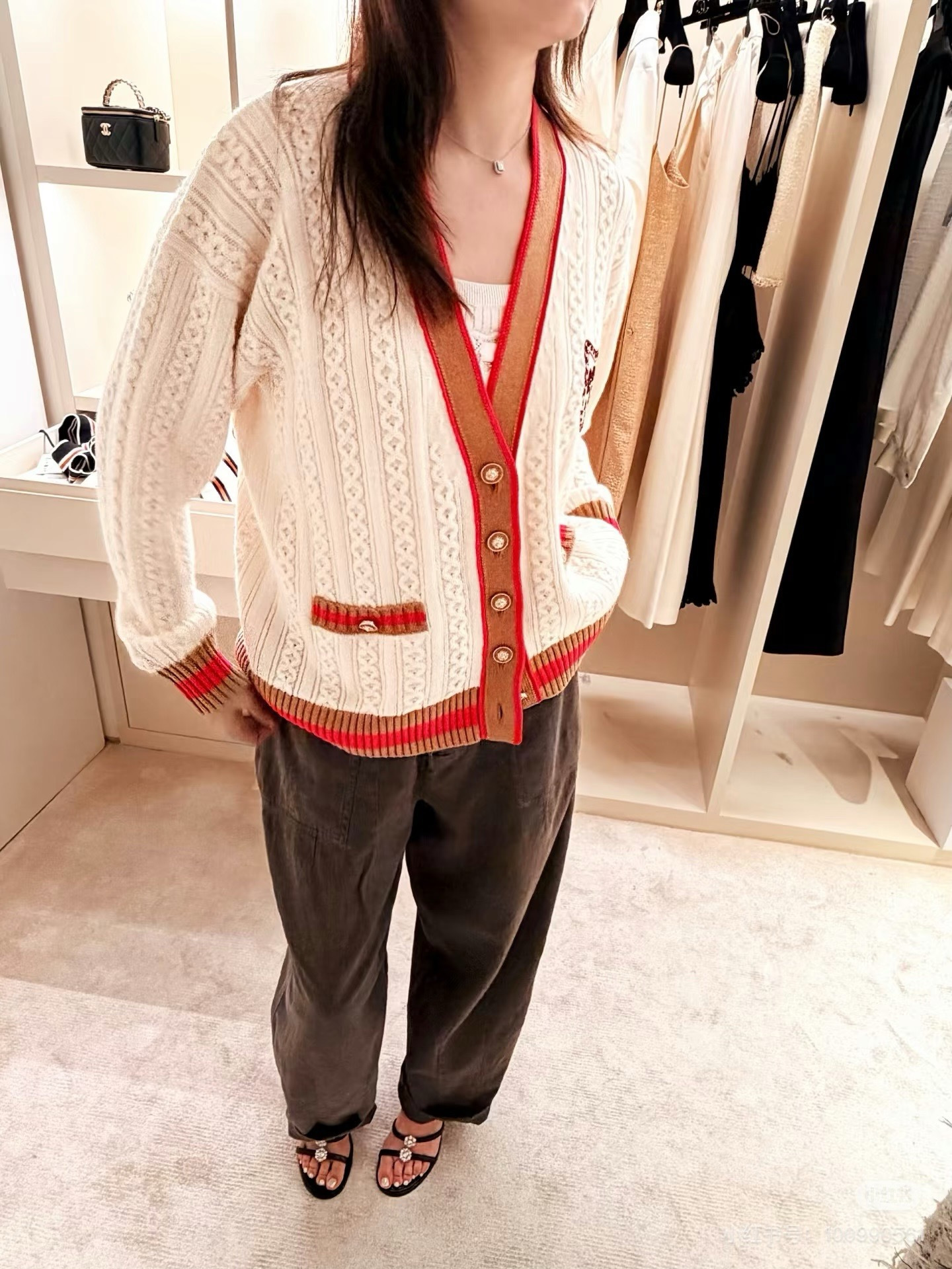 Chanel 샤넬 26C 아메리칸 프레피 가디건 의류