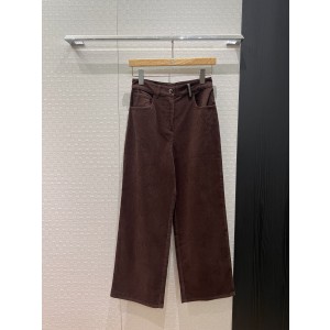 brunello cucinelli BC 브루넬로 쿠치넬리 싱글 코듀로이 직통 와이드 팬츠 바지 의류