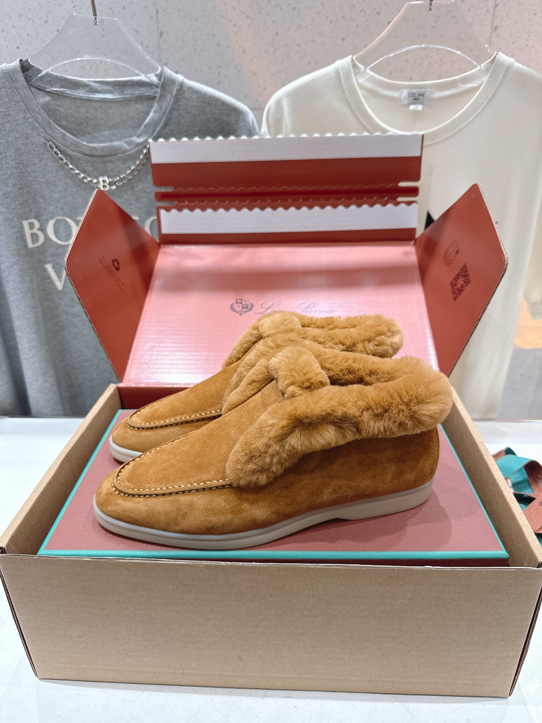 Loro Piana 로로 피아나 LP 클래식 하이탑 레빗퍼 로퍼 신발