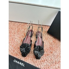 Chanel 샤넬 플라워 폼폼 메리제인 플랫 샌들 신발