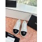 샤넬(Chanel) 스웨이드 쥬얼 플랫폼 스니커즈 신발