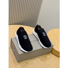 brunello cucinelli BC 브루넬로 쿠치넬리 코튼 니트 스니커즈 신발