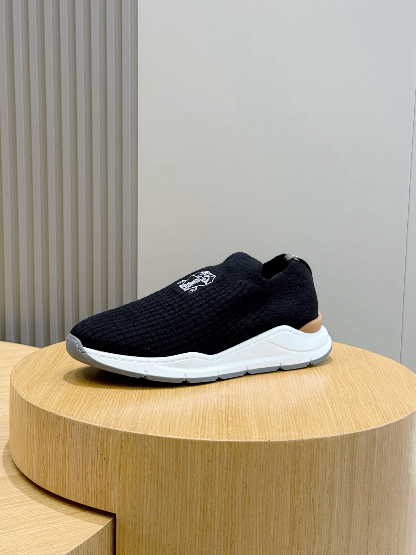 brunello cucinelli BC 브루넬로 쿠치넬리 코튼 니트 스니커즈 신발