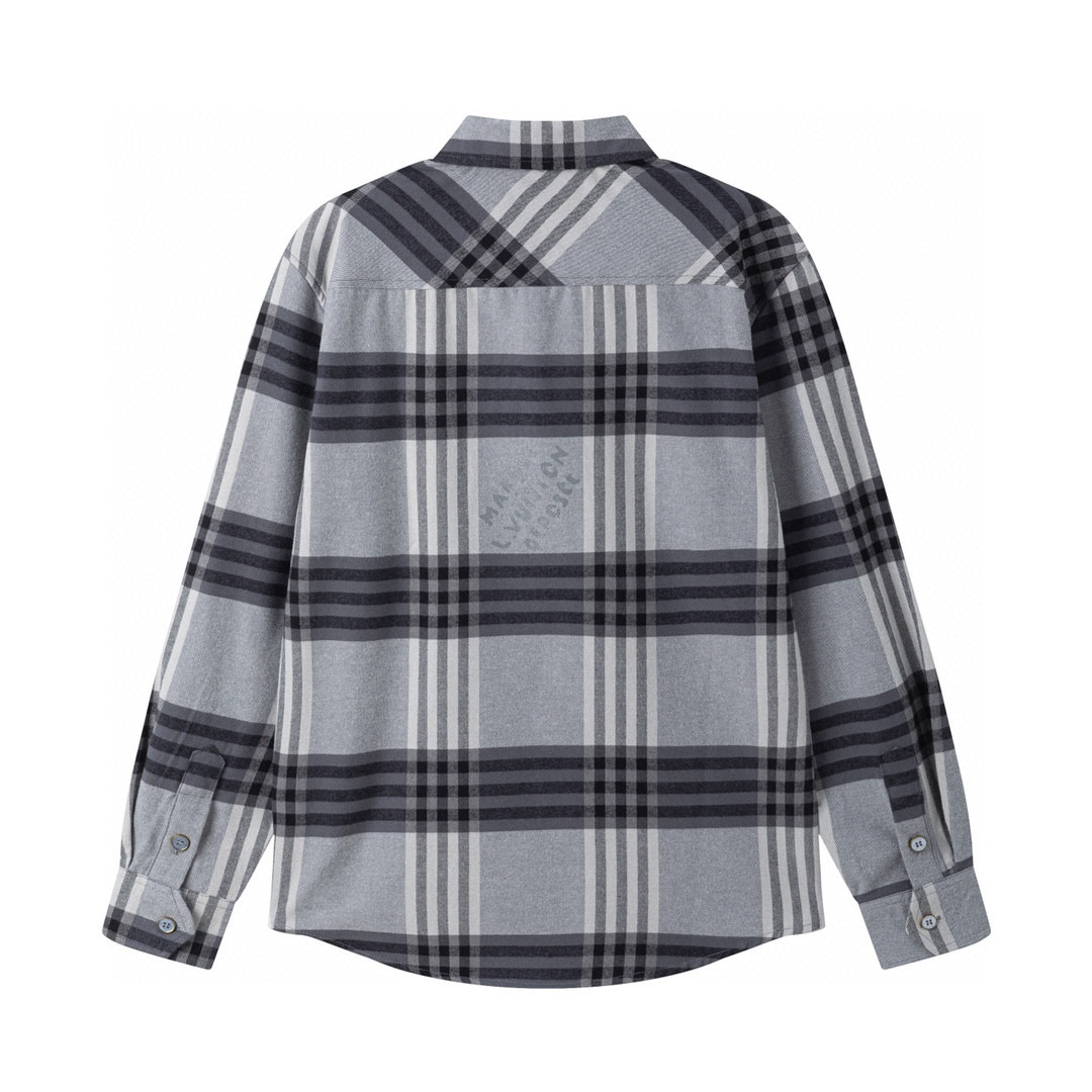 루이비통(LV) 체크 로고 플란넬 셔츠 자켓 재킷 의류