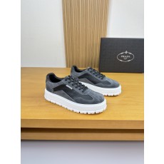 프라다(PRADA) 리치 가죽 & 스웨이드 스니커즈 (프리미엄) 신발