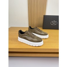프라다(PRADA) 리치 가죽 & 스웨이드 스니커즈 (프리미엄) 신발